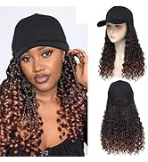Amazon.com : Goddess Box Braiding Baseball Cap Wig Bohemian Curly